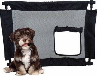 Porta-Gate Travel Collapsible and Adjustable Folding Dog Gate - One Size - Black