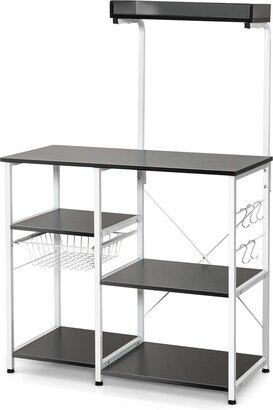 4Tier Microwave Storage Stand Kitchen Baker Rack Utility Storage Rack