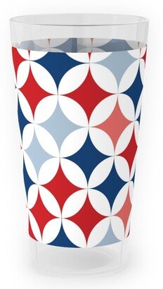 Outdoor Pint Glasses: American Diamonds - Multi Outdoor Pint Glass, Multicolor