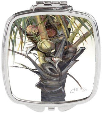 JMK1279SCM Coconut Tree Top Compact Mirror