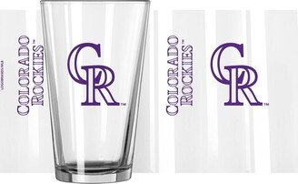 Colorado Rockies 16 Oz Team Wordmark Game Day Pint Glass