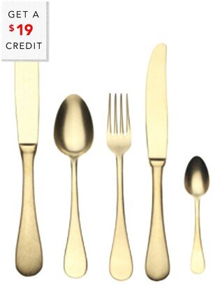 5Pc Flatware Set With $19 Credit-AB