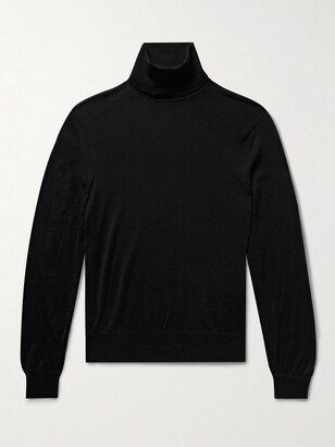 Cashmere and Silk-Blend Rollneck Sweater-AG