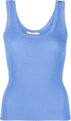 Fine-Ribbed Tank Top