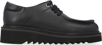 Round-Toe Lace-Up Oxford Shoes