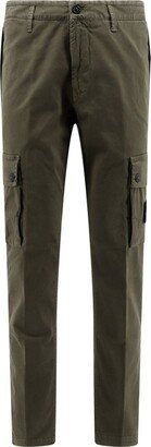 Compass-Motif Straight-Leg Trousers-AE