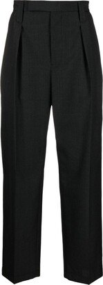 Pleated Cotton Trousers