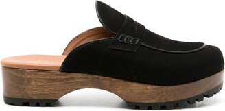 Sarah nubuck leather clogs