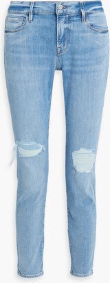 Le Garcon distressed boyfriend jeans