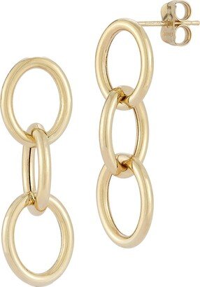 Ember Fine Jewelry 14K Triple Link Drop Earrings