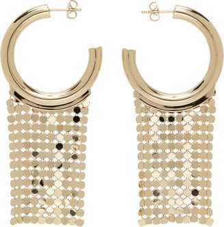 Rabanne Gold Pixel Hoop Earrings