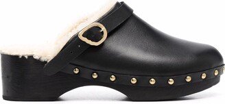 Closed Leather Clogs