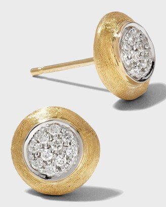 Jaipur 18k Gold Diamond Stud Earrings