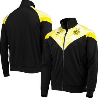 Men's Black Borussia Dortmund Iconic Mesh Track DryCELL Full-Zip Training Jacket