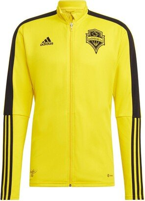 Men's Yellow Bruce Lee x Seattle Sounders Fc Aeroready Full-Zip Track Jacket