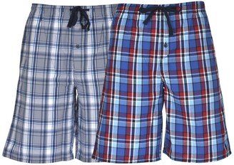 Hanes Platinum Hanes Men's Woven Jam, 2 Pack - Grey Plaid/Red Plaid