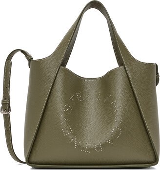 Khaki Studded Logo Tote