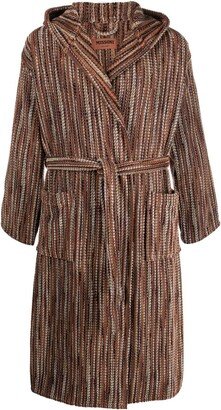 Billy patterned towelling robe