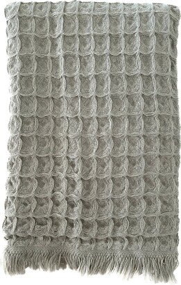 Anaya Home Earthy Green Turkish Cotton Waffle Hand Towel- Set of 2