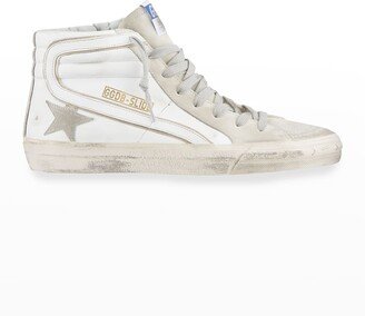 Men's SuperStar Mix-Leather High-Top Sneakers