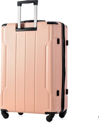 NINEDIN Hardshell Luggage Expandable Suitcase PC+ABS Spinner Built-In TSA lock 24 Carry on Storage Trunks Trunk Sets