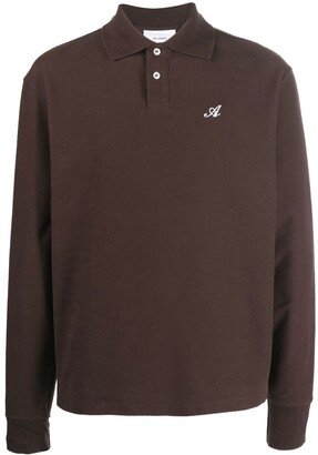 Signature long-sleeved polo shirt