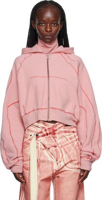 Pink Multiline Hoodie