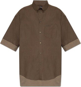 BB Embroidered Layered Oversize Shirt