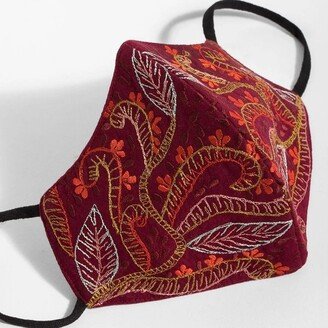 Saachi Style Autumn Embroidered Face Mask