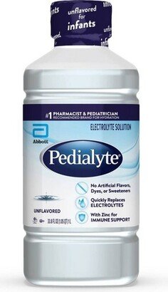 Pedialyte Electrolyte Solution Unflavored - 33.8 fl oz