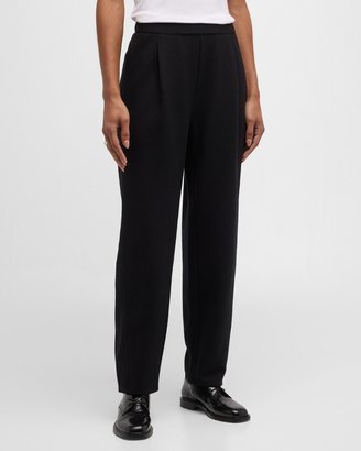 Missy Boiled Wool Pleated Lantern Pants