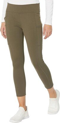 Force Fitted Lightweight Cropped leggings (Tarmac) Women's Casual Pants