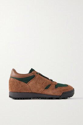 Rainier Leather And Cordura-trimmed Suede Sneakers - Brown