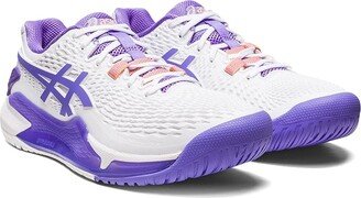 Gel-Resolution 9 Tennis Shoe (White/Amethyst) Women's Shoes