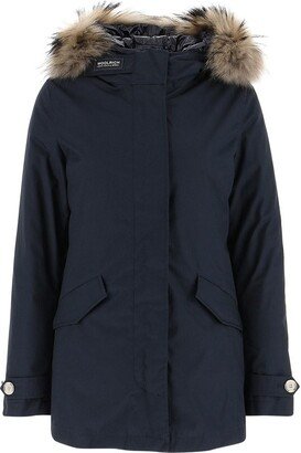 Fur Trimmed Hooded Jacket