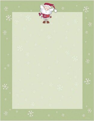 Great Papers! Holiday Stationery Merry Christmas Santa 80/Count (2015053)