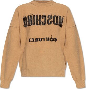 Inside-Out-Effect Crewneck Jumper