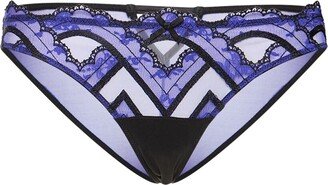 Hendrix embroidered thong