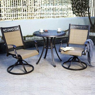 Outdoor Patio Aluminum Swivel Dining Chair