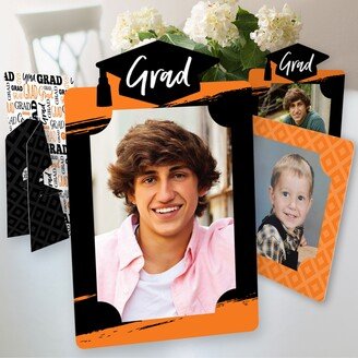 Big Dot Of Happiness Orange Grad Best is Yet to Come Party 4x6 Display Paper Photo Frames 12 Ct