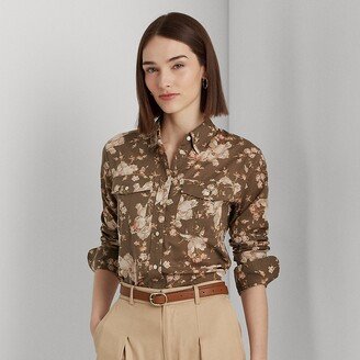 Ralph Lauren Floral Cotton Voile Shirt