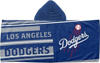 22x51 MLB Los Angeles Dodgers Liner Youth Hooded Beach Towel