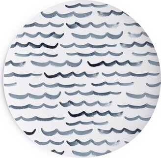 Salad Plates: Ocean Waves Salad Plate, White