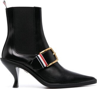 Chelsea buckle embellished boots