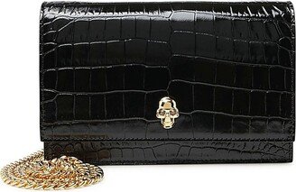 Skull Embossed Crossbody Bag