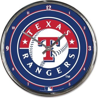 Wincraft Texas Rangers Chrome Wall Clock