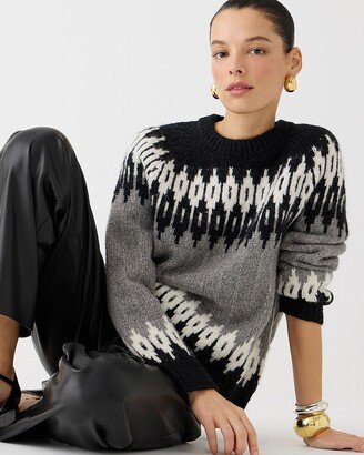 Fair Isle crewneck sweater