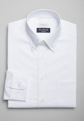 Big & Tall Men's Traveler Collection Tailored Fit Coolmax Button-Down Collar Twill Dress Shirt