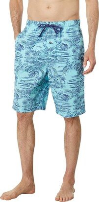 Cotton Woven Jam (Aqua Scenery) Men's Pajama