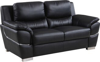 Wilson Luxury Leather/Match Upholstered Living Room Loveseat